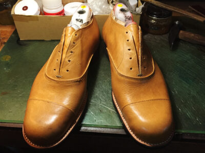 日本在住時に初めて作った靴